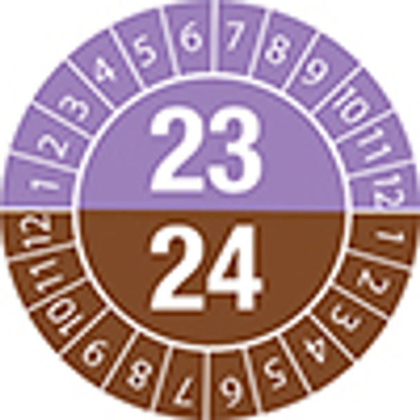 Tamper-evident Inspection Date Labels Year 23/24