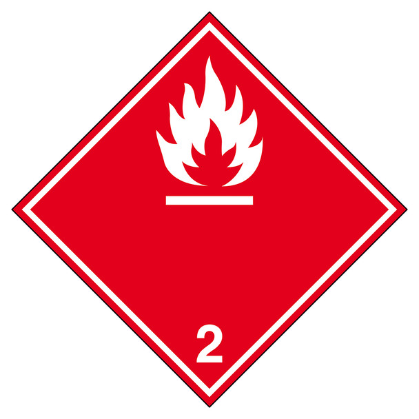 Transport Sign - ADR 2.1b - Flammable gas