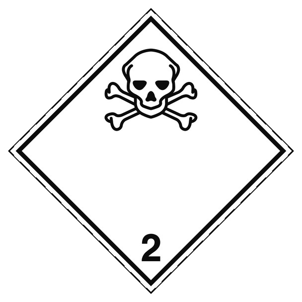 Transport Sign - ADR 2.3 - Toxic gas