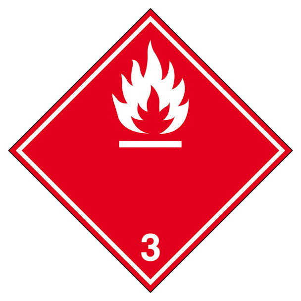 Transport Sign - ADR 3B - Flammable liquid