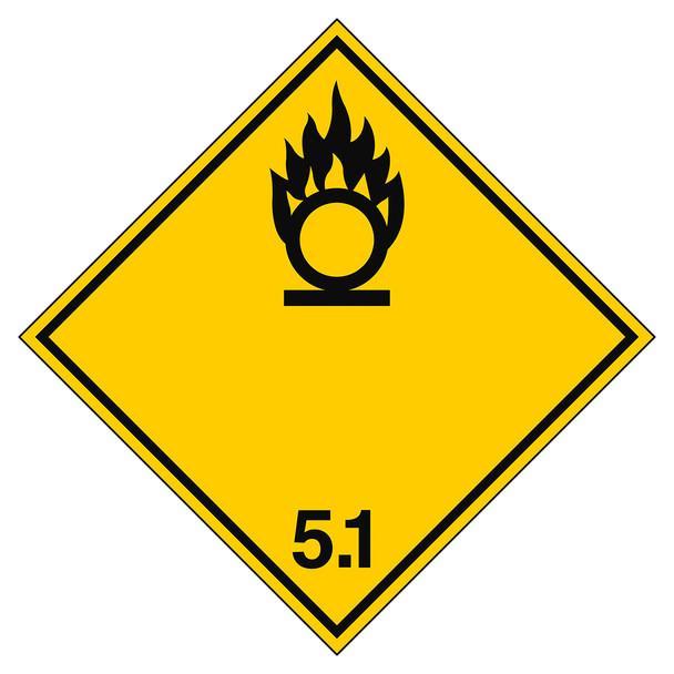 Transport Sign - ADR 5.1 - Oxidizing Substance - 5.1