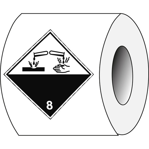 Transport Sign - ADR 8 - Corrosive substance