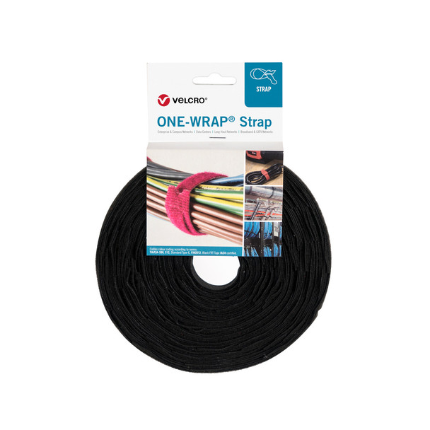 VELCRO® ONE-WRAP® tape 25mm x 25m black