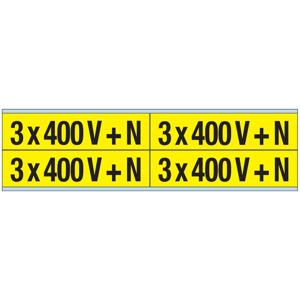 Warning Sign - 3 x 400 V + N