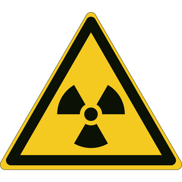 Warning; Radioactive material or ionizing radiation - ISO 7010