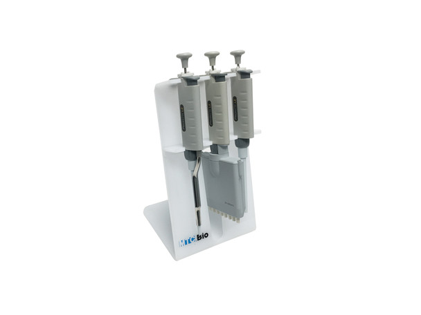 SureStand™ Pipette Stand for 3 pipettes, up to one multi-channel, acrylic