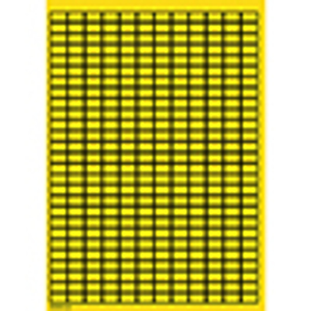 Blank Write-On Labels on sheets - Yellow with border