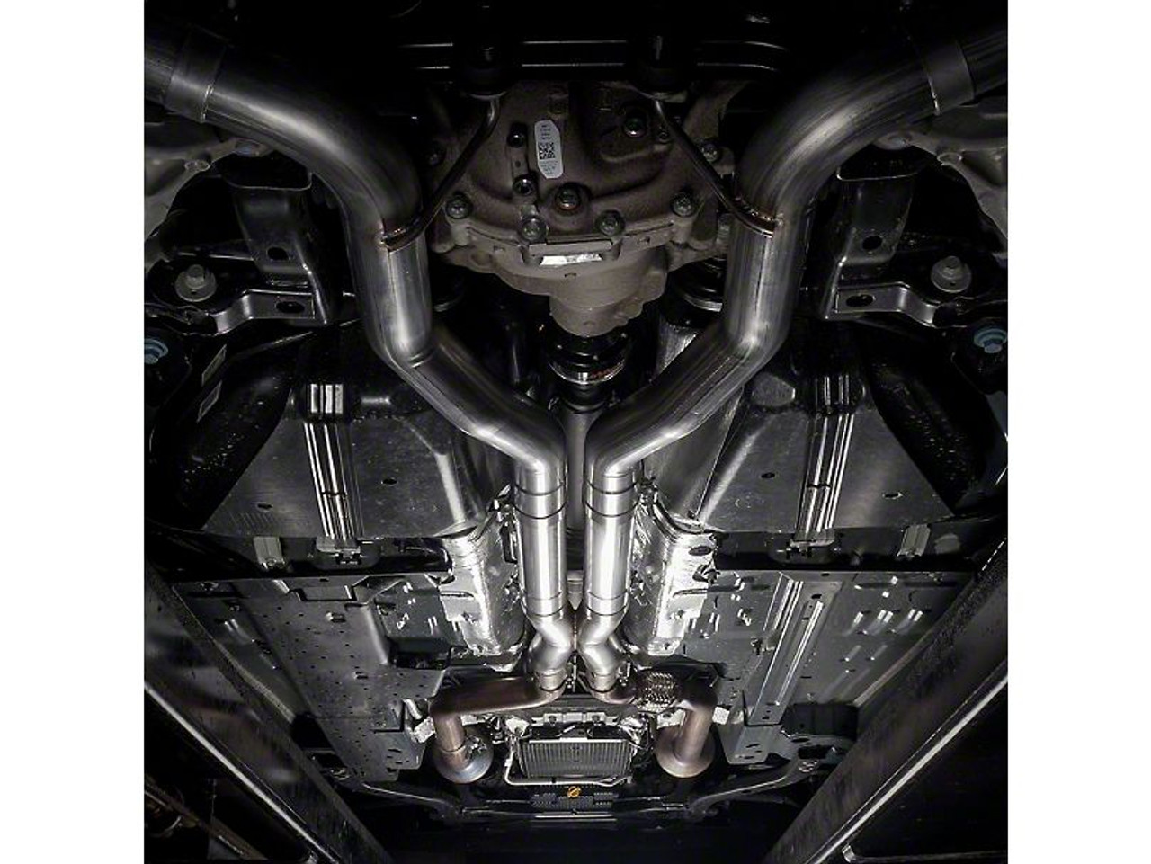 Stainless Works M18CBXFCV Mustang GT 3in Redline Series Catback X-Pipe w/Active Valves & Quad Tips (2018+)