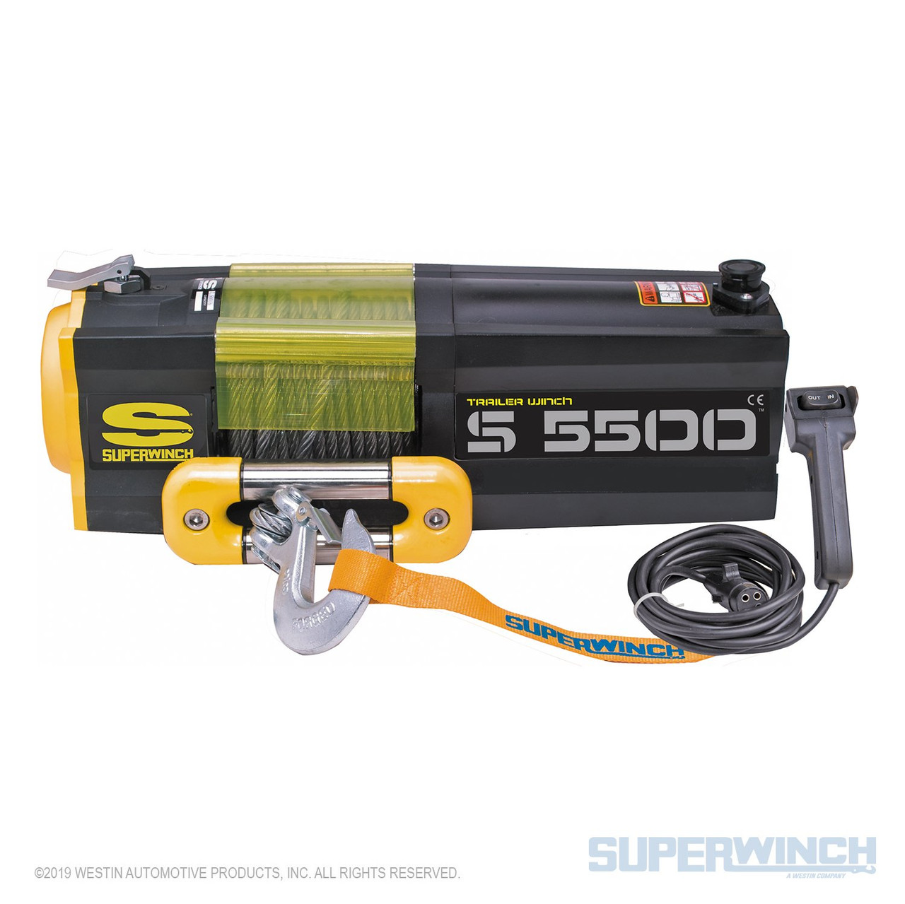 Superwinch 1455200 - 5500 LBS 12 VDC 7/32in x 60ft Steel Rope S5500 Winch