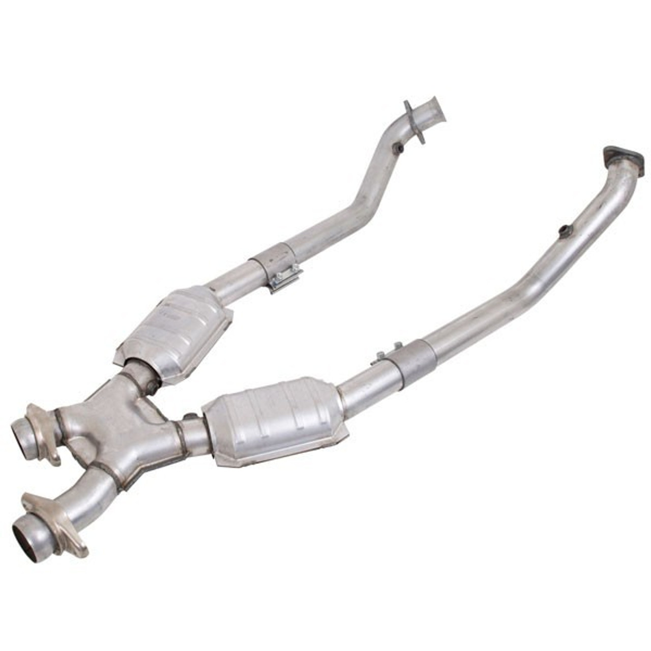 BBK 1670 High Flow X Pipe With Catalytic Converters - 2-1/2" Mustang GT 1999-2004