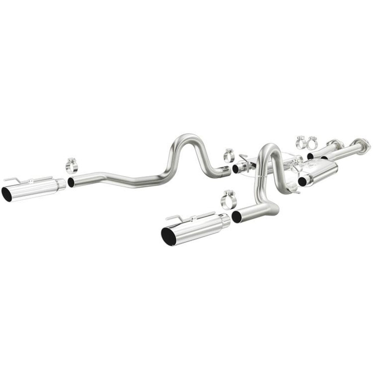 MagnaFlow 15671 Catback Exhaust Kit Stainless Steel w/ 3.5" Tips Mustang GT 1999-2004