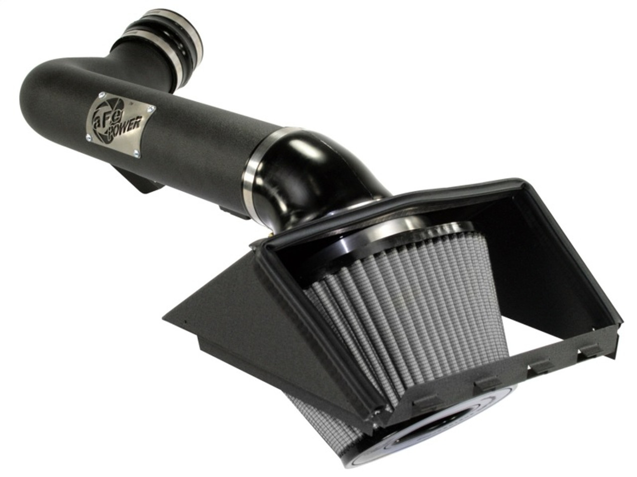 aFe 51-11902-1 Magnum FORCE Stage-2 Cold Air Intake System - Black w/Pro DRY S Filter Raptor & F-150 6.2L 2011-2014