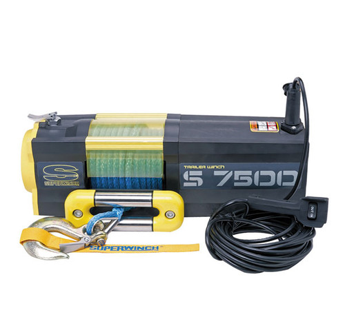 Superwinch 1475201 - 7500 LBS 12 VDC 5/16in x 54ft Synthetic Rope S7500