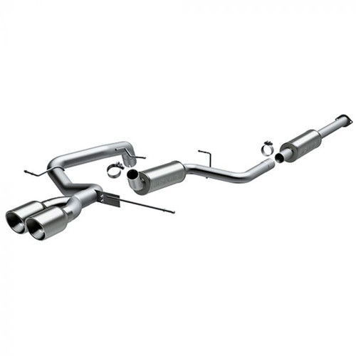 MagnaFlow 15155 Cat-Back Performance Stainless Steel Exhaust System 2-1/2" With 4-1/2" Polished Dual Tips Focus ST 2013-2018