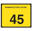 Gasoline Advertising C-20-45 Cetane Decal "45"