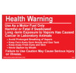 Gasoline Advertising D-44 5'' W x 3-1/4'' H Health Warning Decal Gasoline Advertising D-44 5'' W x 3-1/4'' H Health Warning Decal