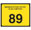 Gasoline Advertising D-20-89 Octane Decal "89" Gasoline Advertising D-20-89 Octane Decal "89"