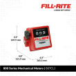 Fill-Rite 807CL1 1", 3 Wheel Mechanical Flow Meter (19-76 LPM) Fill-Rite 807CL1 1", 3 Wheel Mechanical Flow Meter (19-76 LPM)