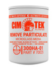 Cim-Tek 70025 300 Series Fuel Filter 300HA-01, Microglass Media, Remove Particulate , 25GPM, 1 Micron, 1"-12 Thread, 3 3/4"W X 5 19/50"L