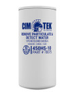 Cim-Tek 70075 450 Series Fuel Filter, 450HS-10, Hydrosorb Media, Detect Water & Remove Particulate, 25GPM, 10 Micron, 1-1/2"-16 Thread, 3-3/4" W X 7-22/25" L