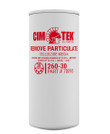 Cim-Tek 70095 260 Series Fuel Filter 260-30, Cellulose Media, Remove Particulate, 25GPM, 30 Micron, 1"-12 Thread, 3 3/4"W X 8 3/4"L Cim-Tek 70095 260 Series Fuel Filter 260-30, Cellulose Media, Remove Particulate, 25GPM, 30 Micron, 1"-12 Thread, 3 3/4"W X 8 3/4"L