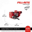 Fill-Rite NX25-DDCBF-PX (NX3205FE) 12-24 Volt DC Ultra High Flow Pump w/ 1" BSPT Foot Mount (25 GPM)