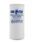 Cim-Tek 70067 260 Series Fuel Filter 260HS-30, Hydrosorb Media, Detect Water & Remove Particulate, 25GPM, 30 Micron, 1"-12 Thread, 3 3/4"W X 8 3/4"L