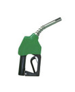 OPW 11AP-0100-E25 3/4'' NPT Green Unleaded Nozzle with 2 Piece Handwarmer OPW 11AP-0100-E25 3/4'' NPT Green Unleaded Nozzle with 2 Piece Handwarmer