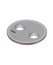 OPW FL100GRAY-MP550 40'' Dia. Gray Flat Sealed Composite Cover w/ 2 Ports at 21 1/2'' Centers OPW FL100GRAY-MP550 40'' Dia. Gray Flat Sealed Composite Cover w/ 2 Ports at 21 1/2'' Centers