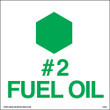 Gasoline Advertising D-692 6" W x 6" H "#2 FUEL OIL" API Color Coded Decal Gasoline Advertising D-692 6" W x 6" H "#2 FUEL OIL" API Color Coded Decal