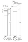 Universal 1984-BC1060 11" x 60" Bollard Cover Universal 1984-BC1060 11" x 60" Bollard Cover