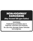 Gasoline Advertising D-474 6'' W x 4'' H Non-Highway Kerosene Black On White Decal Gasoline Advertising D-474 6'' W x 4'' H Non-Highway Kerosene Black On White Decal