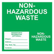 Gasoline Advertising D-634 6'' W x 6'' H Green with White Letters Non-Hazardous Waste Decal Gasoline Advertising D-634 6'' W x 6'' H Green with White Letters Non-Hazardous Waste Decal