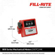 Fill-Rite 807CLMK 19-76 LPM 3/4'' NPT 3-Digit Mechanical Fuel Transfer Meter (Liter)