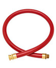 Husky CP240011FABAO 1-1/2'' x 0.92' Male x Male NPT Red Fuel Oil Permanent Brass Fitting Hose (Not Reuseable)