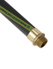 Husky CP240600CABA 1-1/2'' x 50' Male x Male NPT Hewitt 4113CT Permanent Brass Fitting Aviation Hose (Not Reuseable)