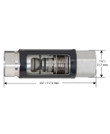 Husky 015130 3/4'' F x 3/4'' F NPT LH Non-Reconnectable Safe-T-Break w/ Pressure Compensating Chamber (PCC) & Scuff Guard Husky 015130 3/4'' F x 3/4'' F NPT LH Non-Reconnectable Safe-T-Break w/ Pressure Compensating Chamber (PCC) & Scuff Guard