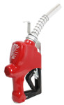Husky 045703N-02 1GS Automatic Nozzle, 1" Inlet NPT, New Farm/Commercial Fueling, Light Duty Diesel With Three Notch Hold Open Clip, Polymer Hand Guard, Full Grip Guard And Hanging Hook, Red