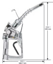 Husky 504307-01 XFS 3/4'' Blue Light Duty Diesel Rebuilt Nozzle without Hold Open Clip with Hook Husky 504307-01 XFS 3/4'' Blue Light Duty Diesel Rebuilt Nozzle without Hold Open Clip with Hook