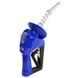 Husky 1108459-01 XS 3/4'' Blue Unleaded Cold Weather Nozzle with Three Notch Hold Open Clip and Waffle Splash Guard Husky 1108459-01 XS 3/4'' Blue Unleaded Cold Weather Nozzle with Three Notch Hold Open Clip and Waffle Splash Guard