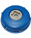 Blue1 600-001-0 6" IBC Cap, (Blue) with Buttress Thread
