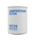 Cim-Tek 70739 Spin-On Filter, Microglass Compressor Media, 15-20# Bypass, 22 Gpm, 20Micron, M20-1.5 Thread, 3-3/4'' X 5-1/2'' (Not For Use With Aviation Applications)