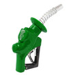 Husky 503012-03 VIII 1" Heavy Duty Green Diesel Nozzle without Hold Open Clip and Spout Bushing, with Polymer Handguard and 1808 Waffle Splash Guard