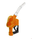 Husky 1437710N-39 1HSS 1'' Orange Heavy Duty Diesel Nozzle with Two Notch Hold Open Clip & EZ Lever & Tilt Poppet & PHG and Full Grip Guard