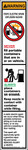 Gasoline Advertising DG-211 2" W x 11" H Fueling Instructions Graphic Decal - Warning