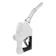 Husky 209807-06 1" Inlet NPT 1A Automatic Shut-Off New Light Duty Diesel Nozzle without Hold Open Clip, with Polymer Hand Guard and Full Grip Guard (White)