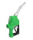 Husky 209803N-16 1" Inlet NPT 1A Automatic Shut-Off New Light Duty Diesel Nozzle with Three Notch Hold Open Clip & Polymer Hand Guard & Full Grip Guard (BP Green)