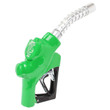 Husky 173381N-16 VIII Heavy Duty Diesel Nozzle, 1" NPT Inlet, High Volume Truck, Automatic Shut-Off, with Three Notch Hold Open Clip and Spout Bushing, without Waffle Splash Guard, BP Green