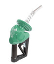 Husky E1595245-03 XS Pressure Activated Automatic Shut-Off Unleaded Nozzle, 3/4'' Inlet BSP, with Two Notch Hold Open Clip, Green