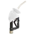Husky 12150187N-06 X DEF Automatic Shut-Off Nozzle, M34 X 1.5 MM Inlet, With Two Notch Hold Open Clip, Gilbarco Magnetic Handguard, Mate Guard, Polymer Handle Cover And 1808 Waffle Splash Guard, Without Spout Ring, White